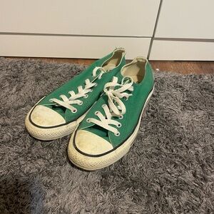 Converse Green Canvas Sneakers